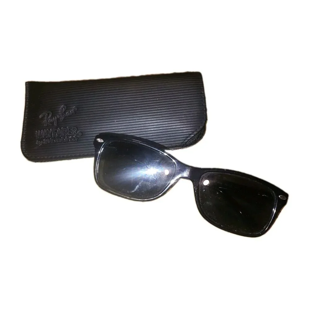 Ray Ban RB5228 55□17 140 Black Summer Vacation Logo Sunglasses & Case